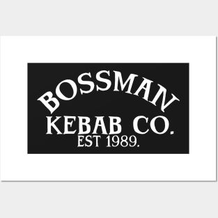 Bossman kebab co. British takeaway kebabs Posters and Art